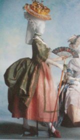sukienka-polonaise suknia à la polonaise ok. 1780