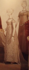 suknie a la grecko suknie damskie z bawełnianego muślinu, ok. 1805